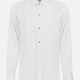 White Plissé Bibbed Tuxedo Shirt (4441564741747)