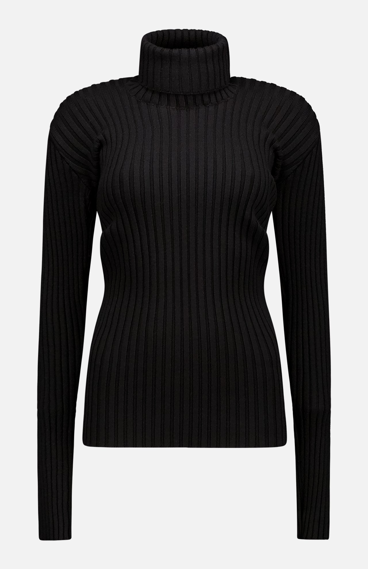 Double Collar Bascule Rib Sweater (7569945231475)