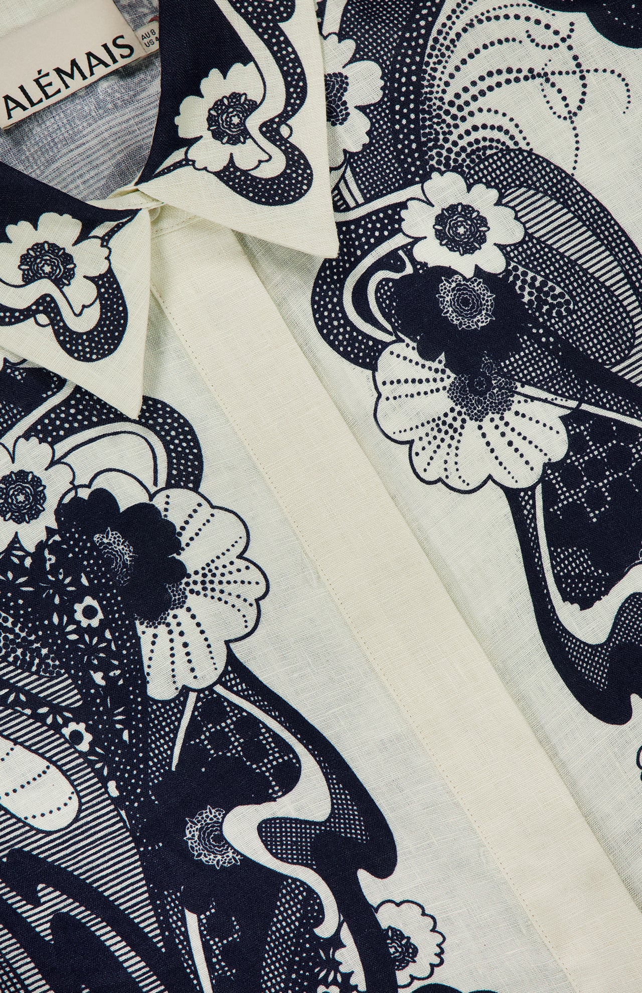 Mickey Floral Linen Shirt (14680461377899)