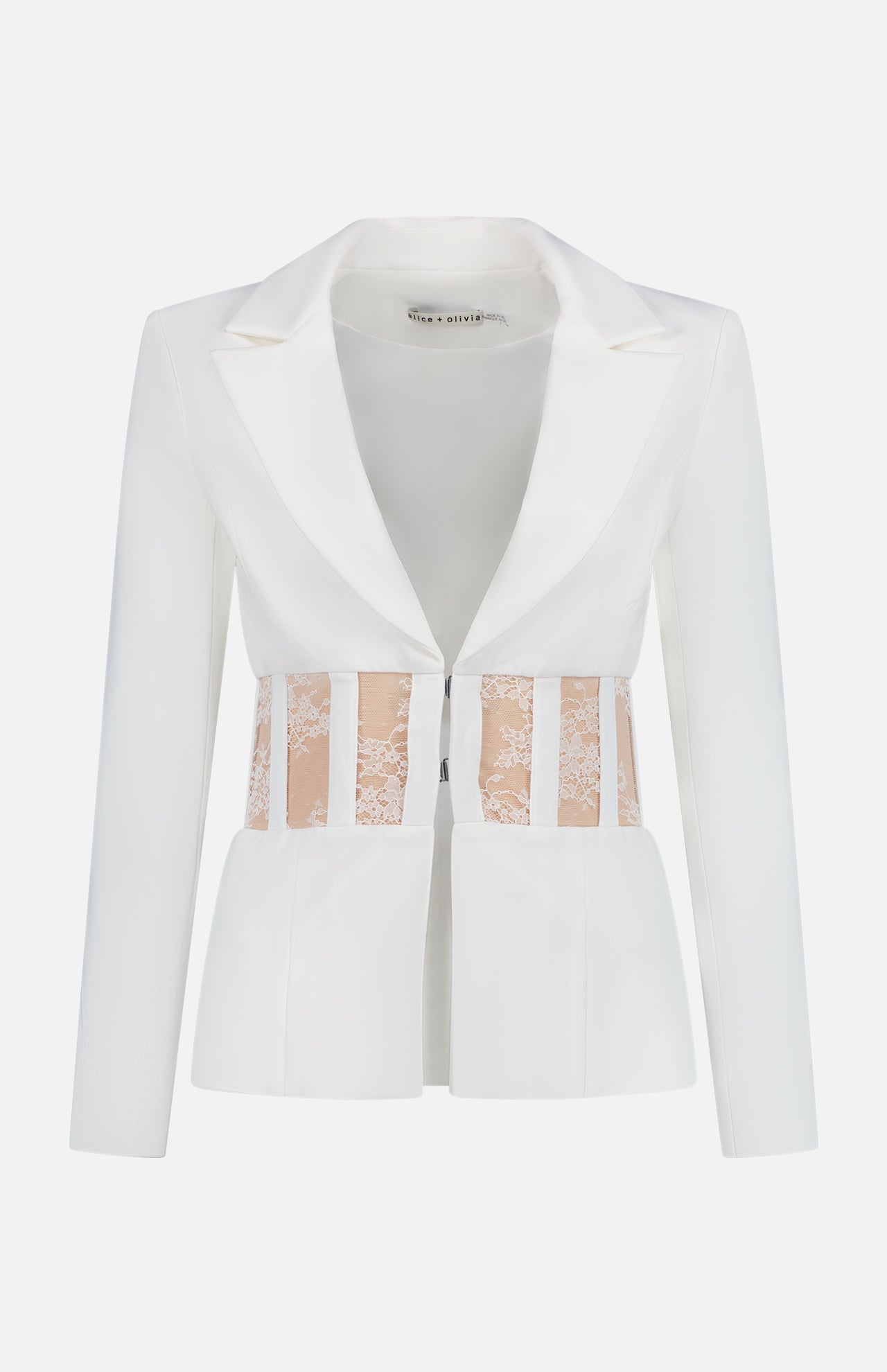 Alice Olivia Women s Alexia Fitted Sheer Corset Blazer A.K. Rikk s