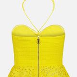 Livia Halter Peplum Top (7456457982067)