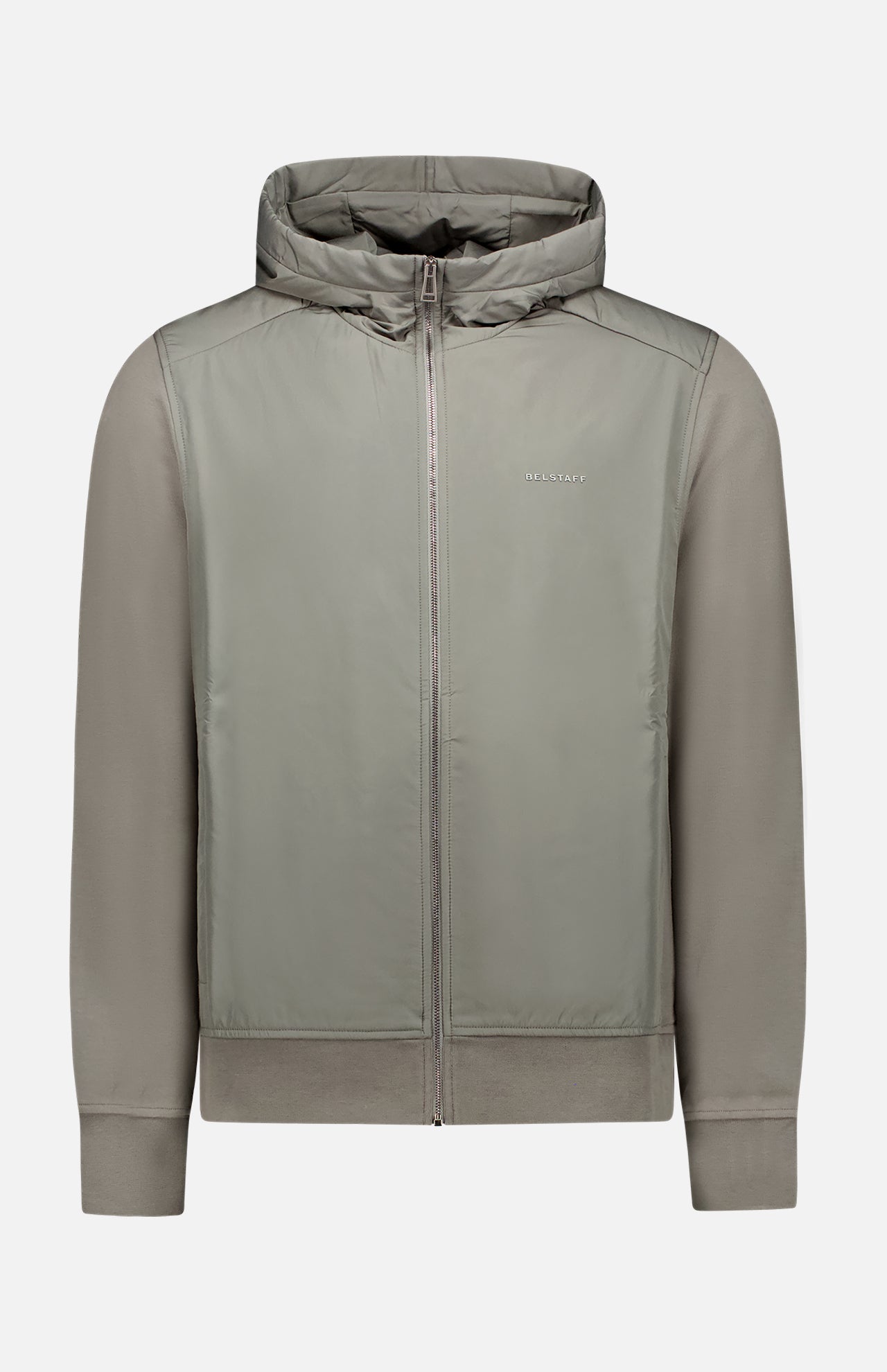 Belstaff Alloy Zip Through Hoodie in Gunmetal Size L