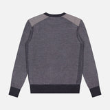 Kerrigan Crewneck Quilted Shoulder Sweater