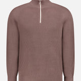 1/4 Zip Ribbed Sweater (14654176952683)