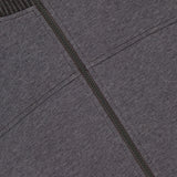 Cardigan Sweatshirt with Ribbed Monili Collar (7669940846707)