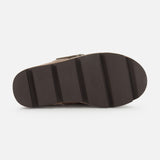 Shiny Detail & Shearling Lined Suede Slipper (14720164725099)