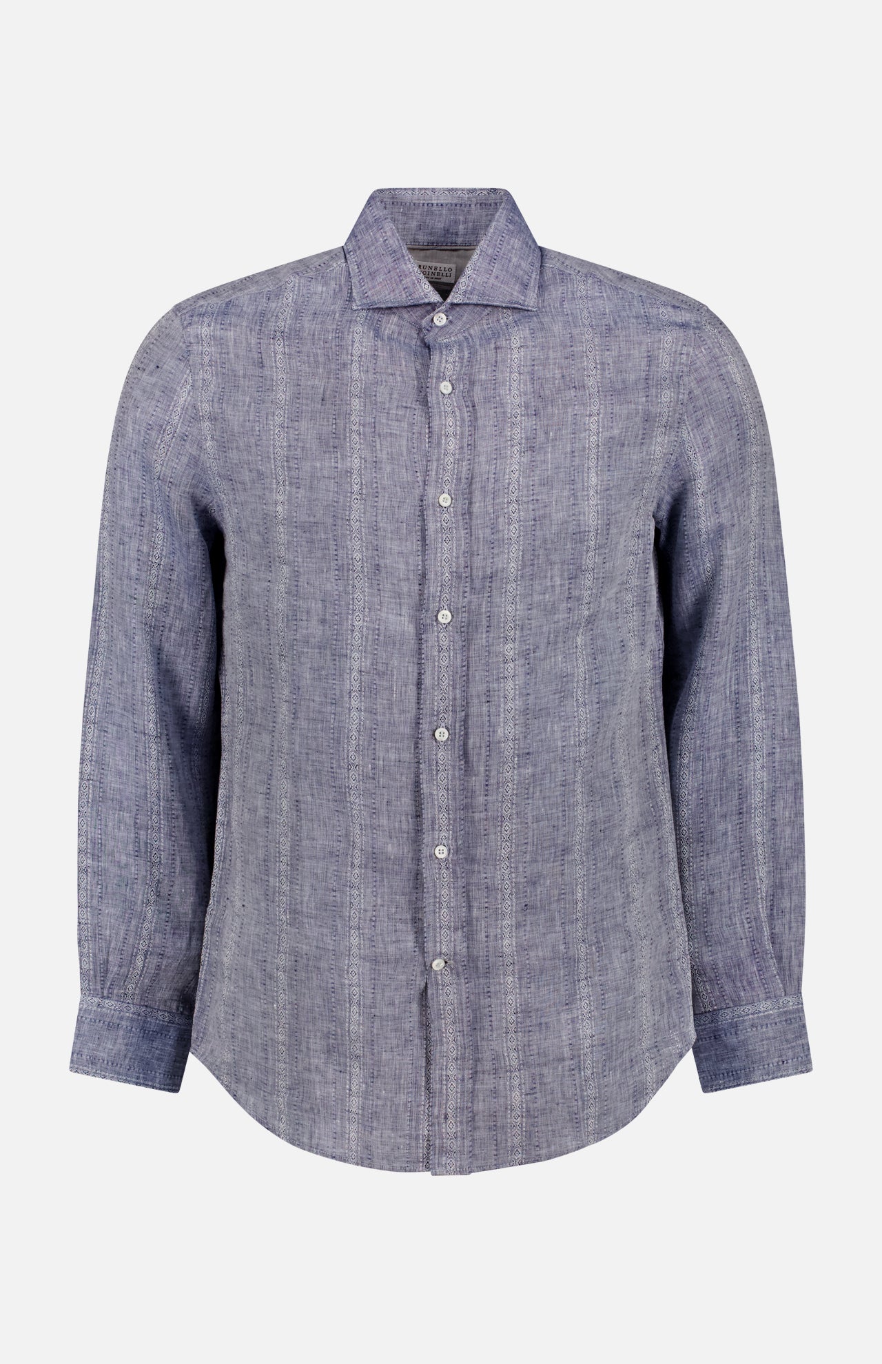 Denim Inspired Pattern Stripe Shirt (14655255347563)