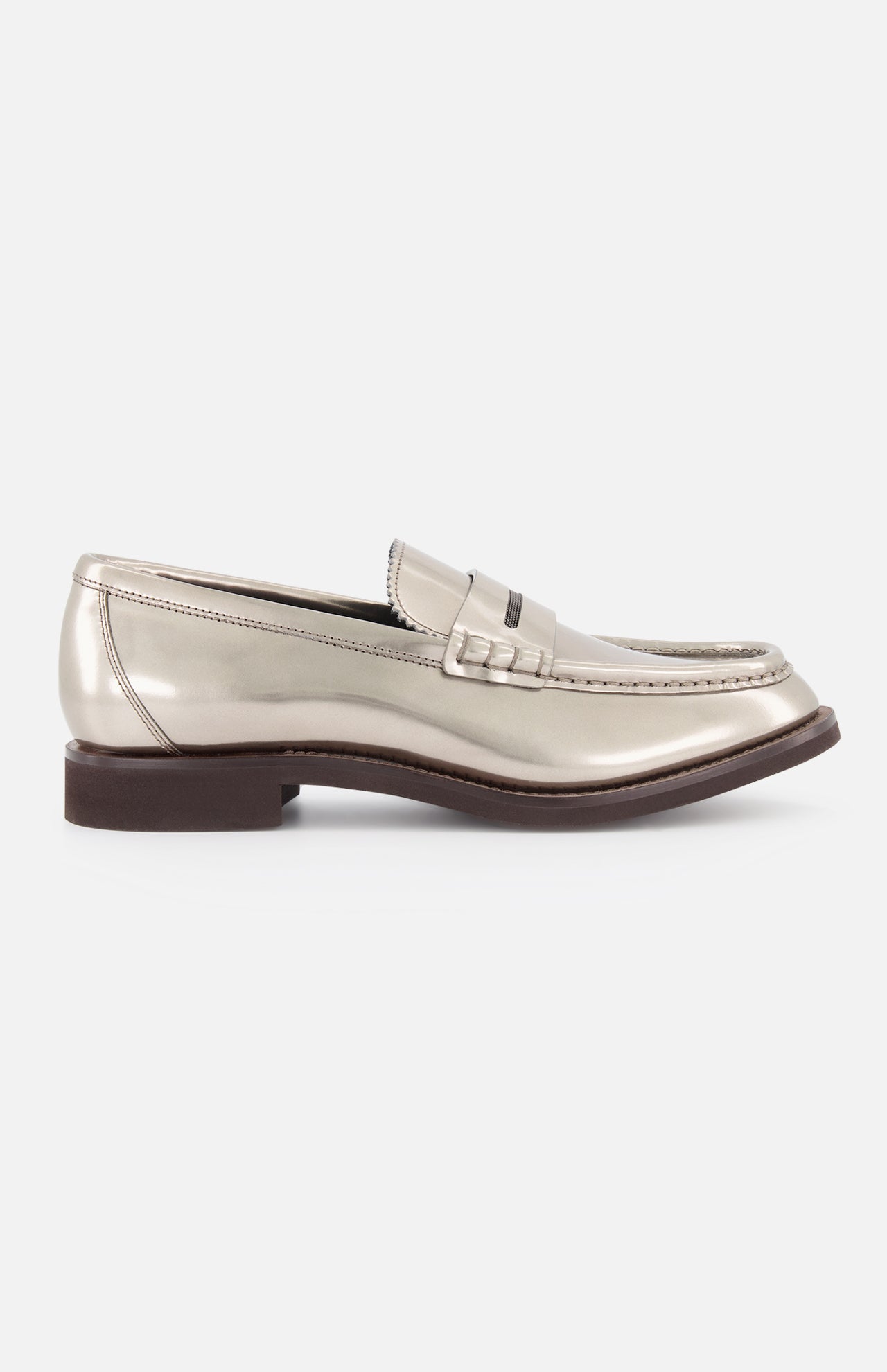 【関税＆送料込み】Brunello Cucinelli Two-Tone Loafers Brunello Cucinelli Women's Sparkling Leather Loafer | A.K.