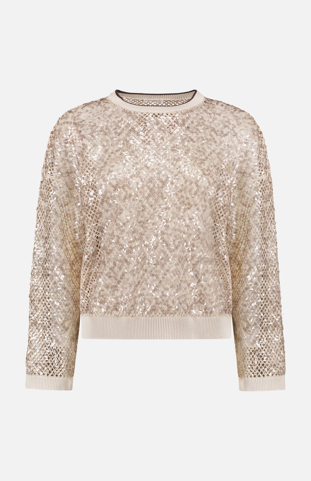 Brunello Cucinelli Women's Netted Sequin Sweater | A.K. Rikk's