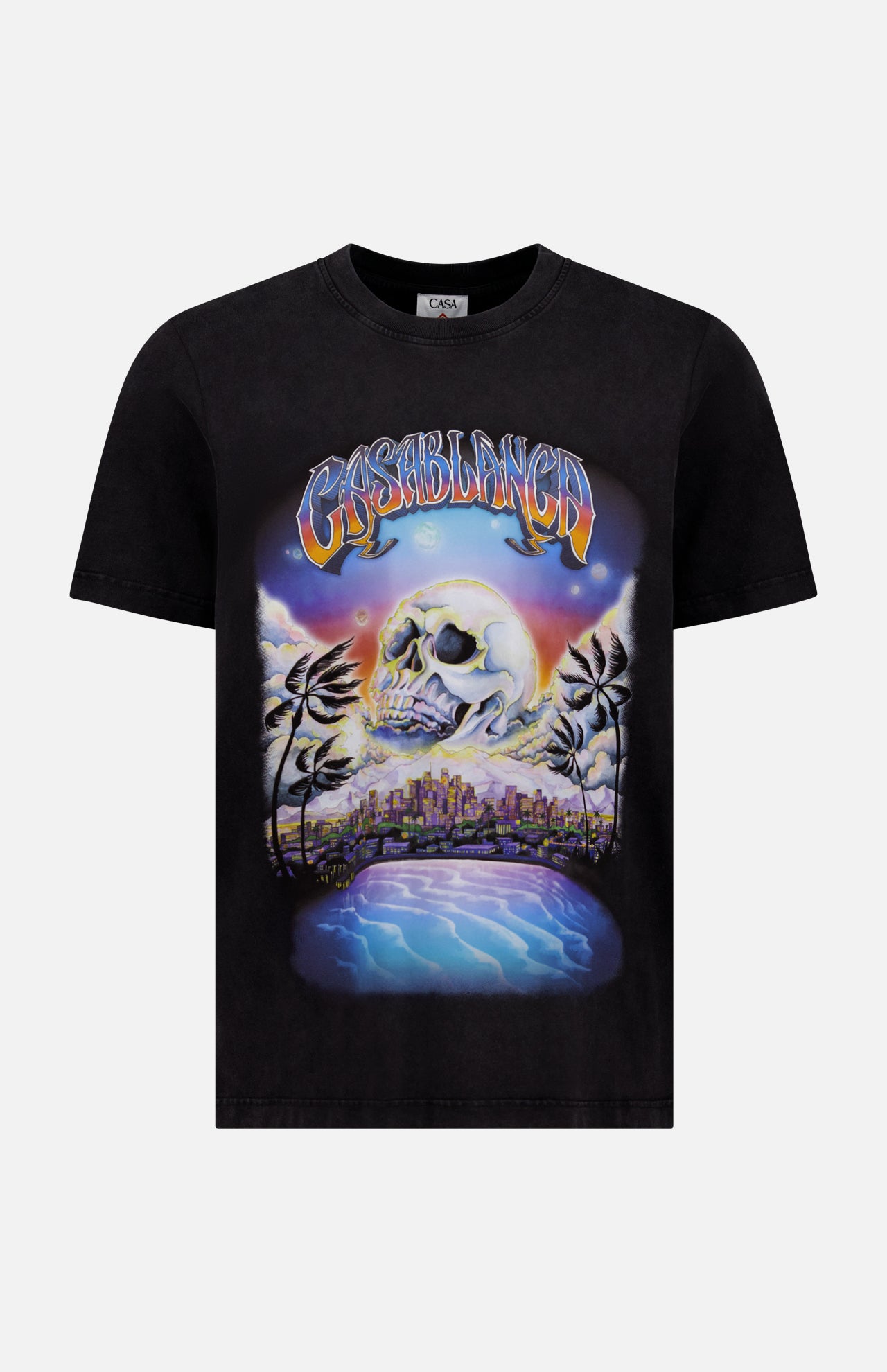 Tシャツ・カットソー Casablanca LA PREMONITION TSHIRT HOTFIX (UMS25JTS001 01) Casablanca Men's La Premonition Hotfix Printed T-Shirt