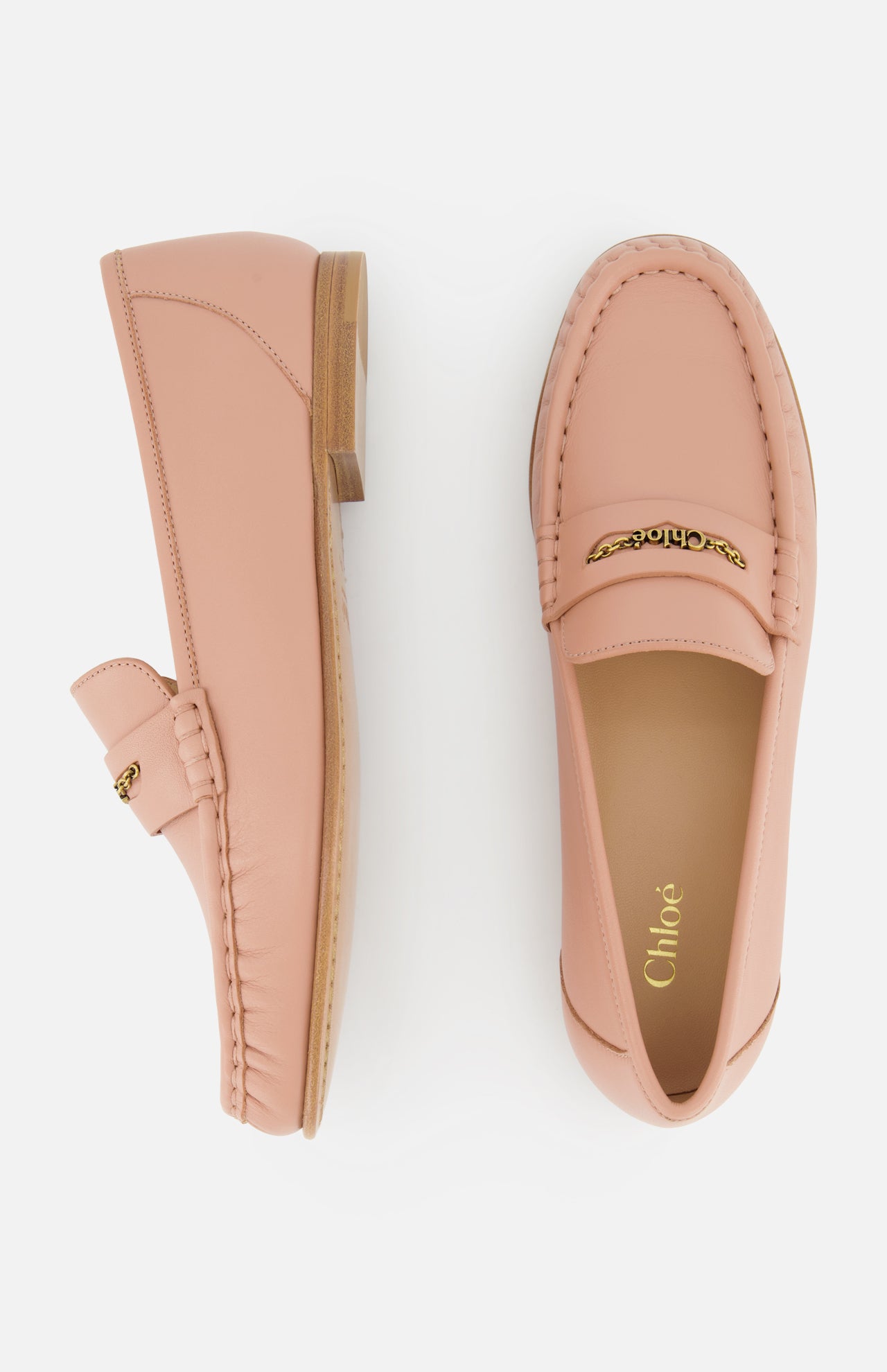 Chloe Chain Logo Loafers (14685926981995)