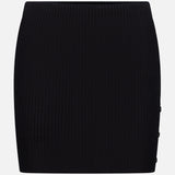 Buttoned Light Rib Mini Skirt (14658339668331)