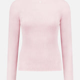 Mock-Neck Light Rib Sweater (14658339537259)