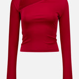 Slash Crepe Jersey Top (7700191314035)