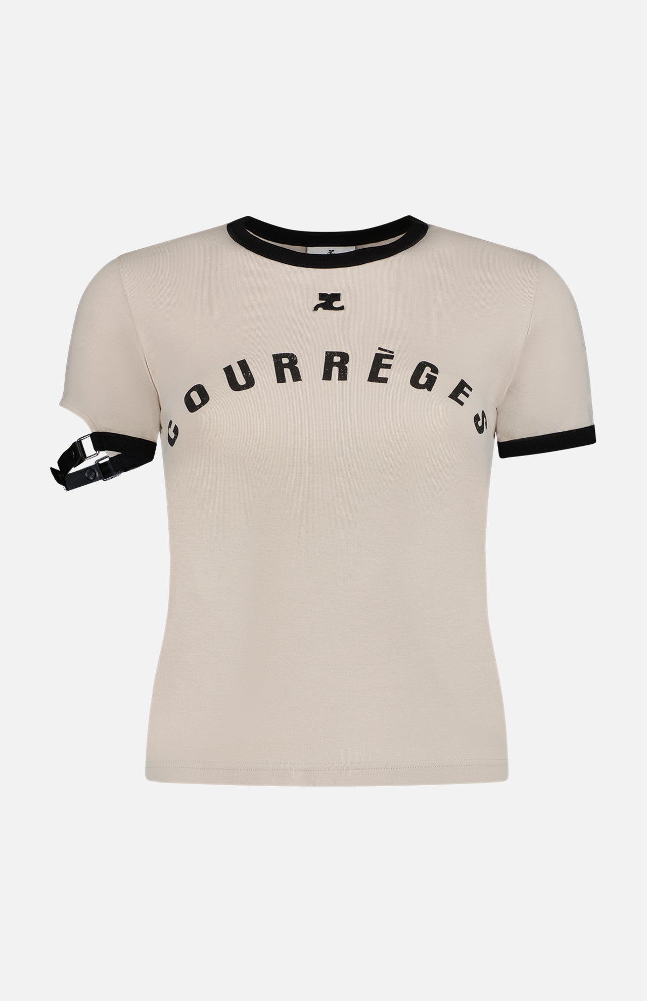 数量限定SALE Courrèges Women's Buckle Contrast Printed T-Shirt | A.K. Rikk's トップス