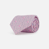 Rabbit Printed Silk Tie (14713444368747)