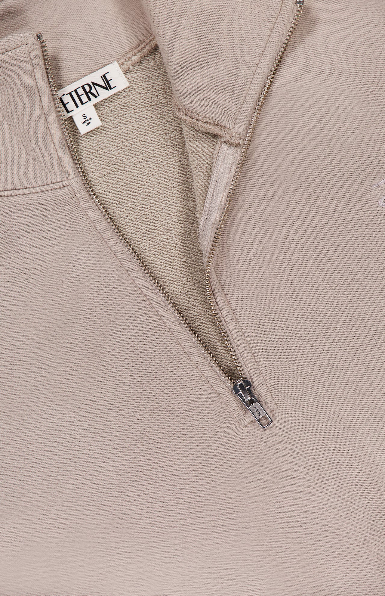 Cropped Half-Zip Sweatshirt (14673297637739)