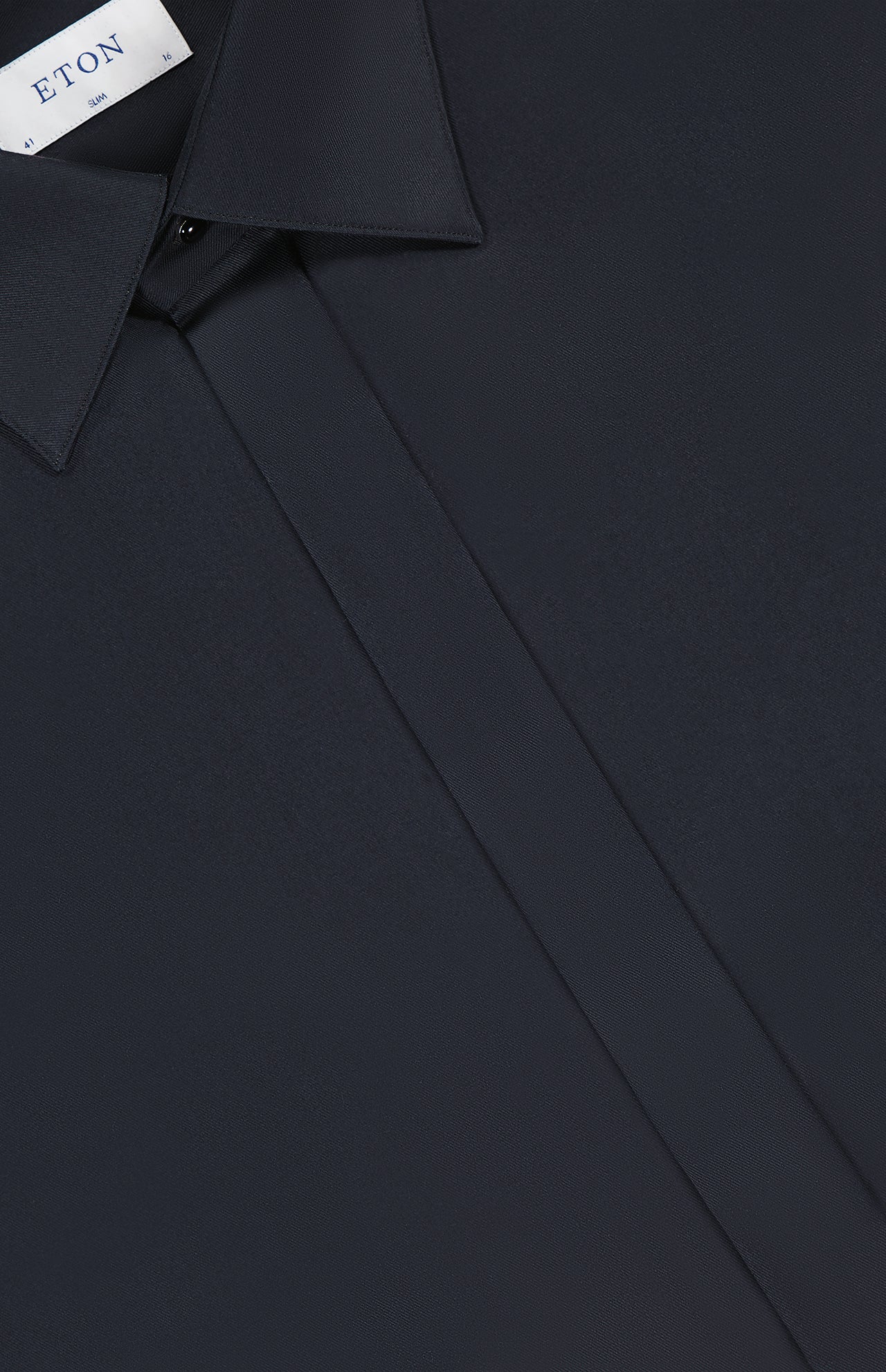 Black Twill Stretch Shirt (7200335822963)