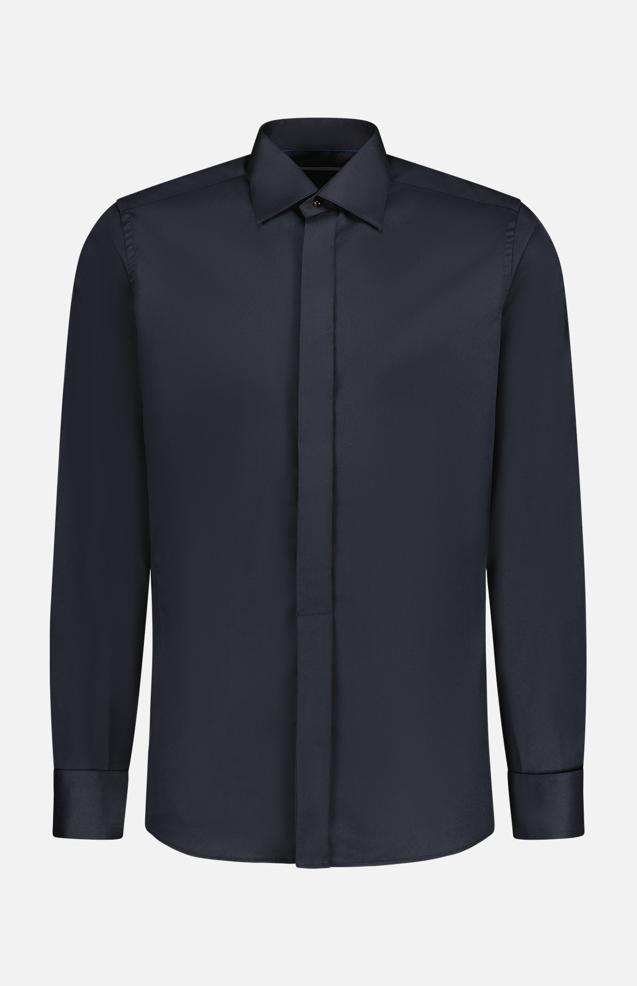 Black Twill Stretch Shirt (7200335822963)