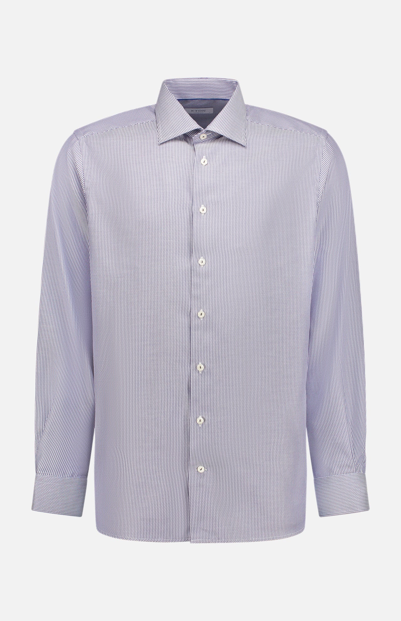 Eton Men's Dark Blue Striped Signature Twill Shirt | A.K. Rikk's