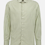 Mid Green Check Fine Twill Shirt (7569944608883)