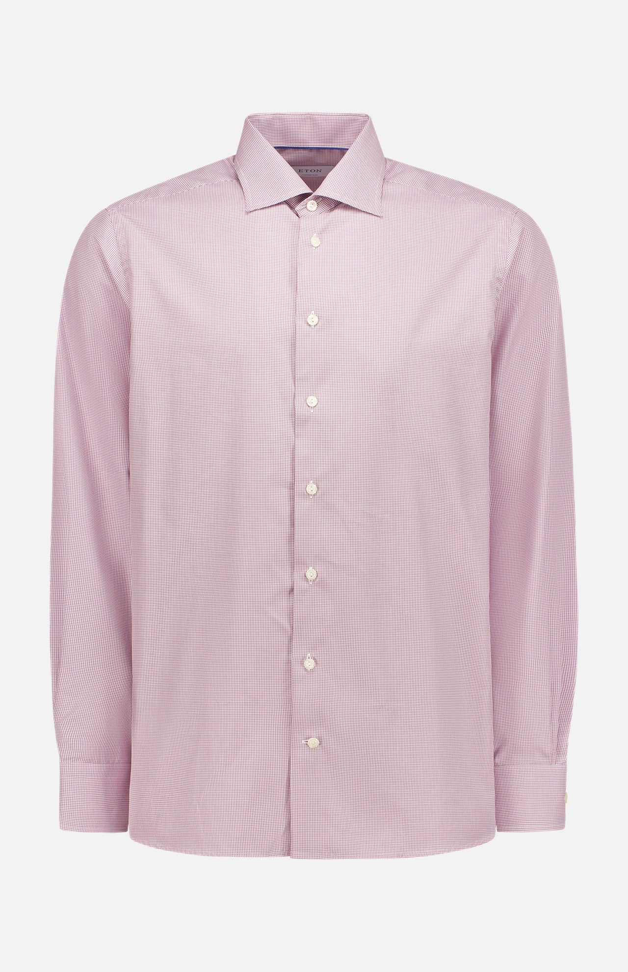 Mid Purple Fine Check Signature Twill Shirt (7569944674419)