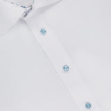 Geometric Effect Signature Twill Slim Shirt