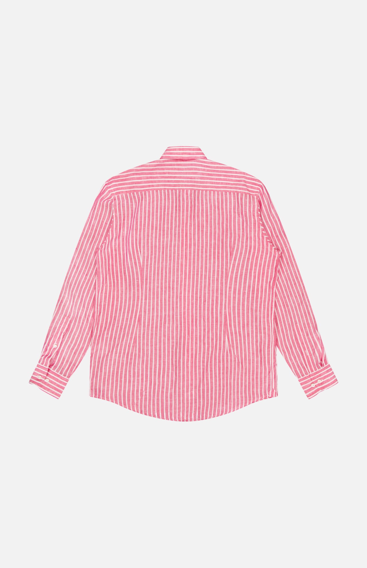Slim Fit Striped Linen Shirt (14628571906411)
