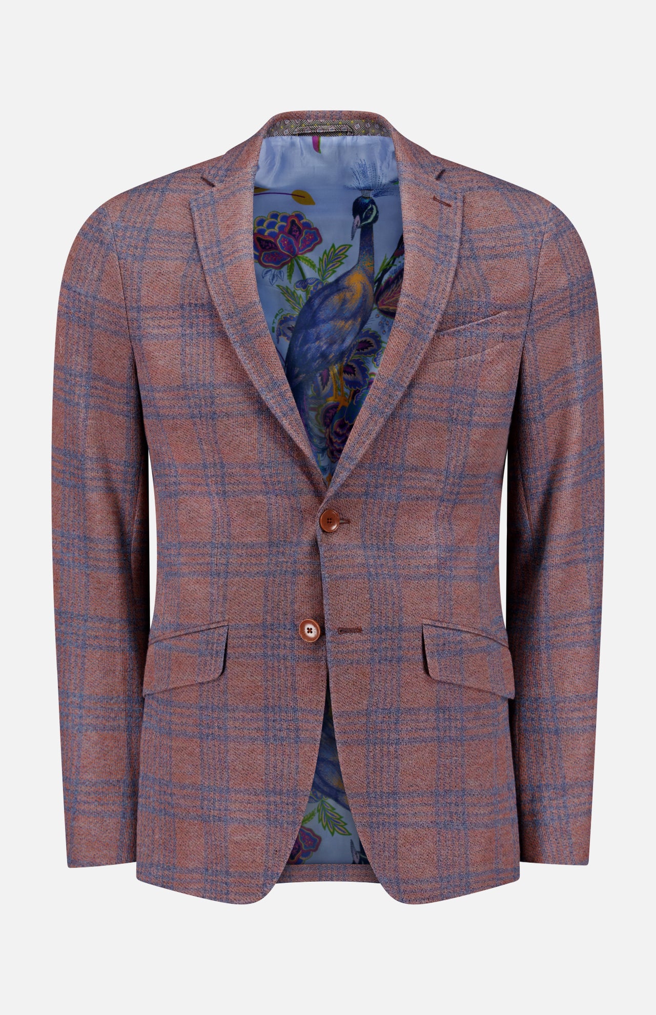 Single-breasted Plaid Jersey Sportcoat (14695692566891)