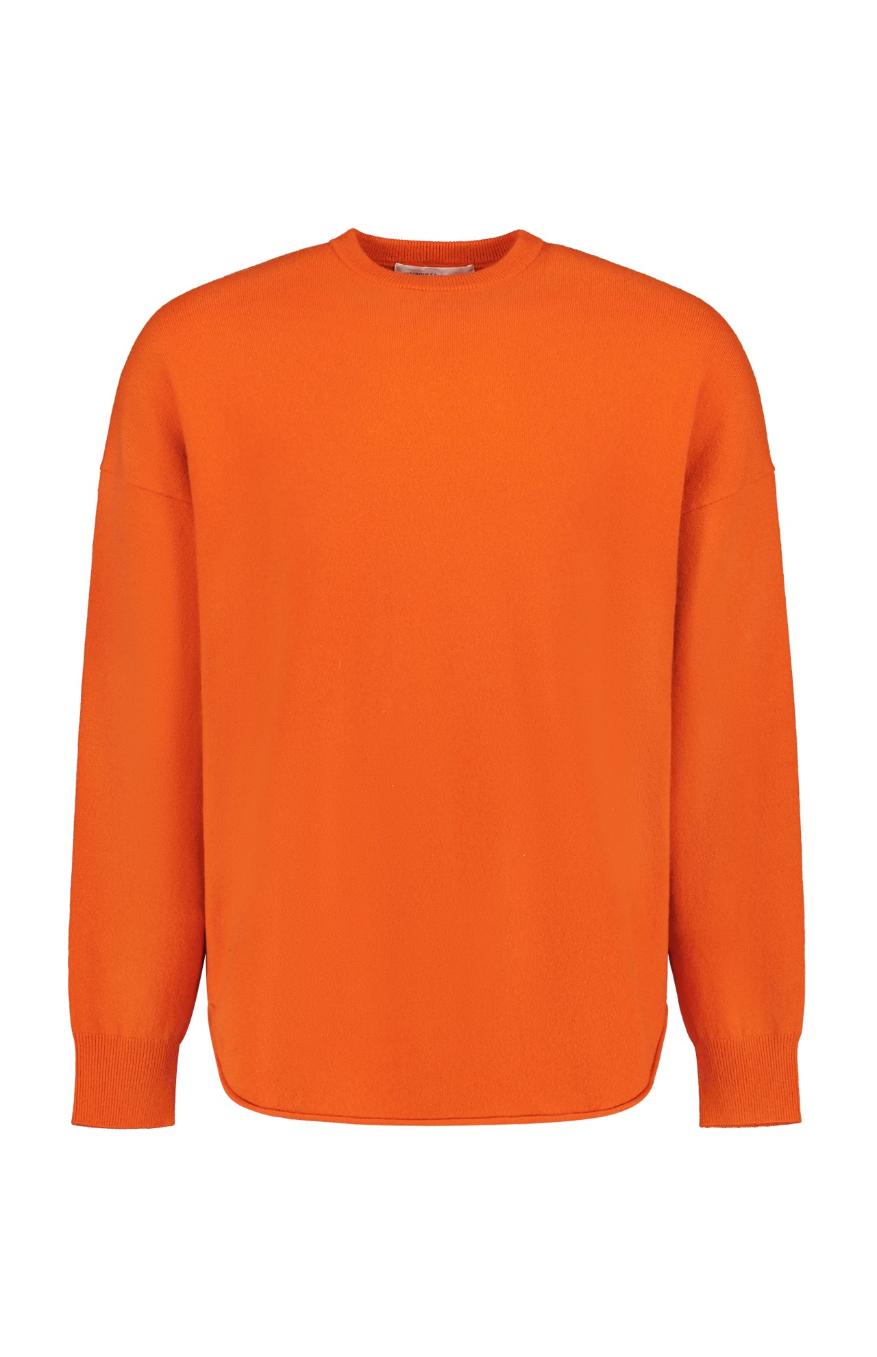 Orange crew neck sweater mens best sale