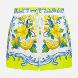 Drawstring Sicily Scarf Shorts (14689907507563)