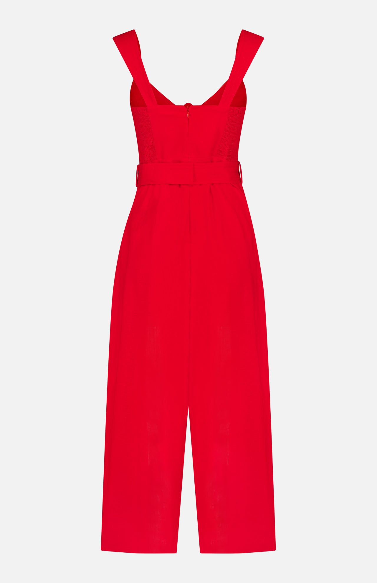 Sleeveless Belted Maxi Jumpsuit (14689907638635)