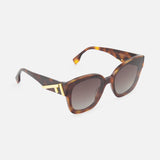 Fendi Square Brown Tortoiseshell Sunglasses (14687114920299)