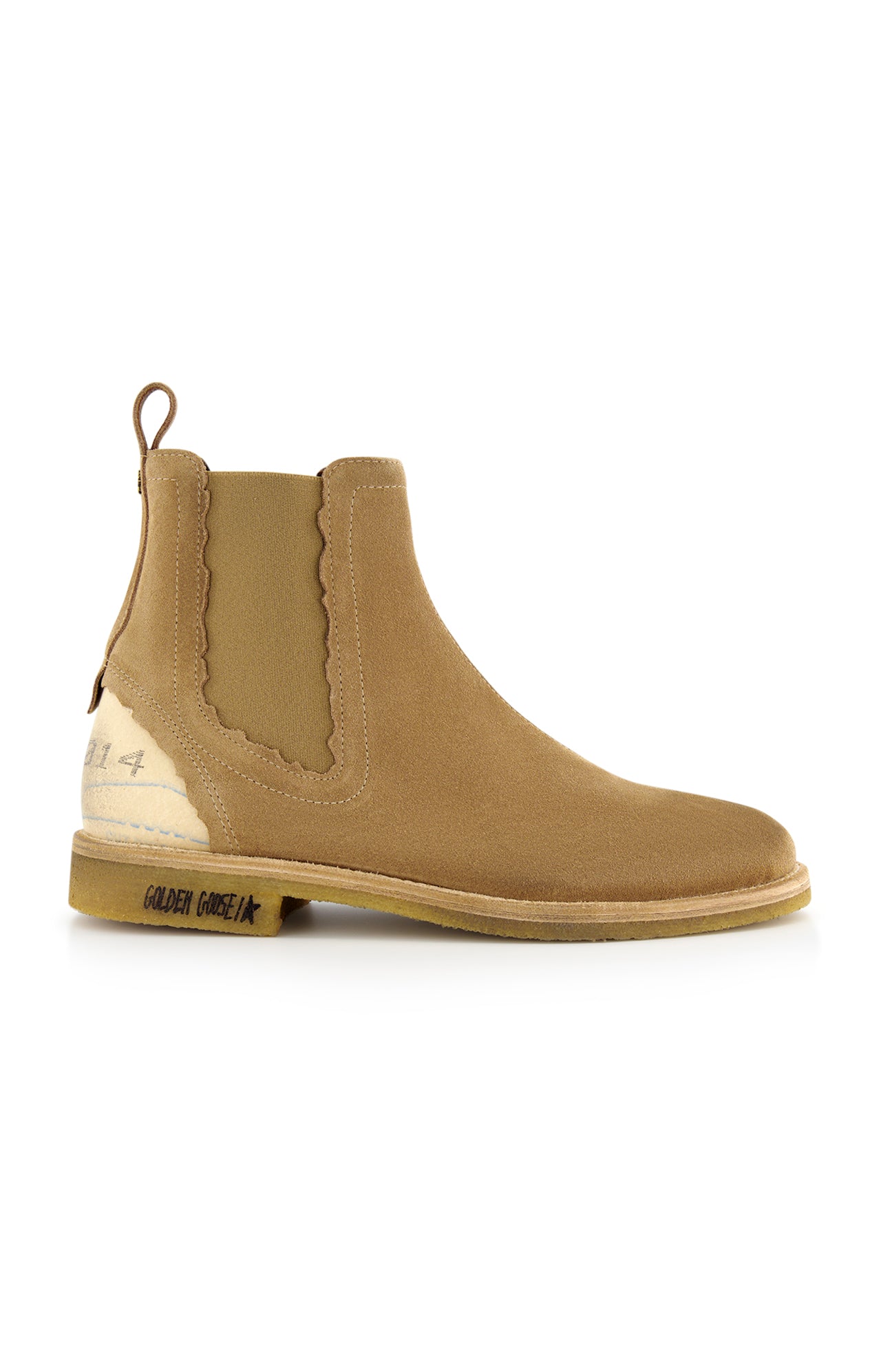 Gold discount suede boots