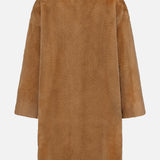 Knitted Faux Fur Half Coat
