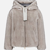 Knitted Mink Effect Jacket