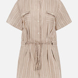 Taryn Stripe Linen Romper (14664751120747)