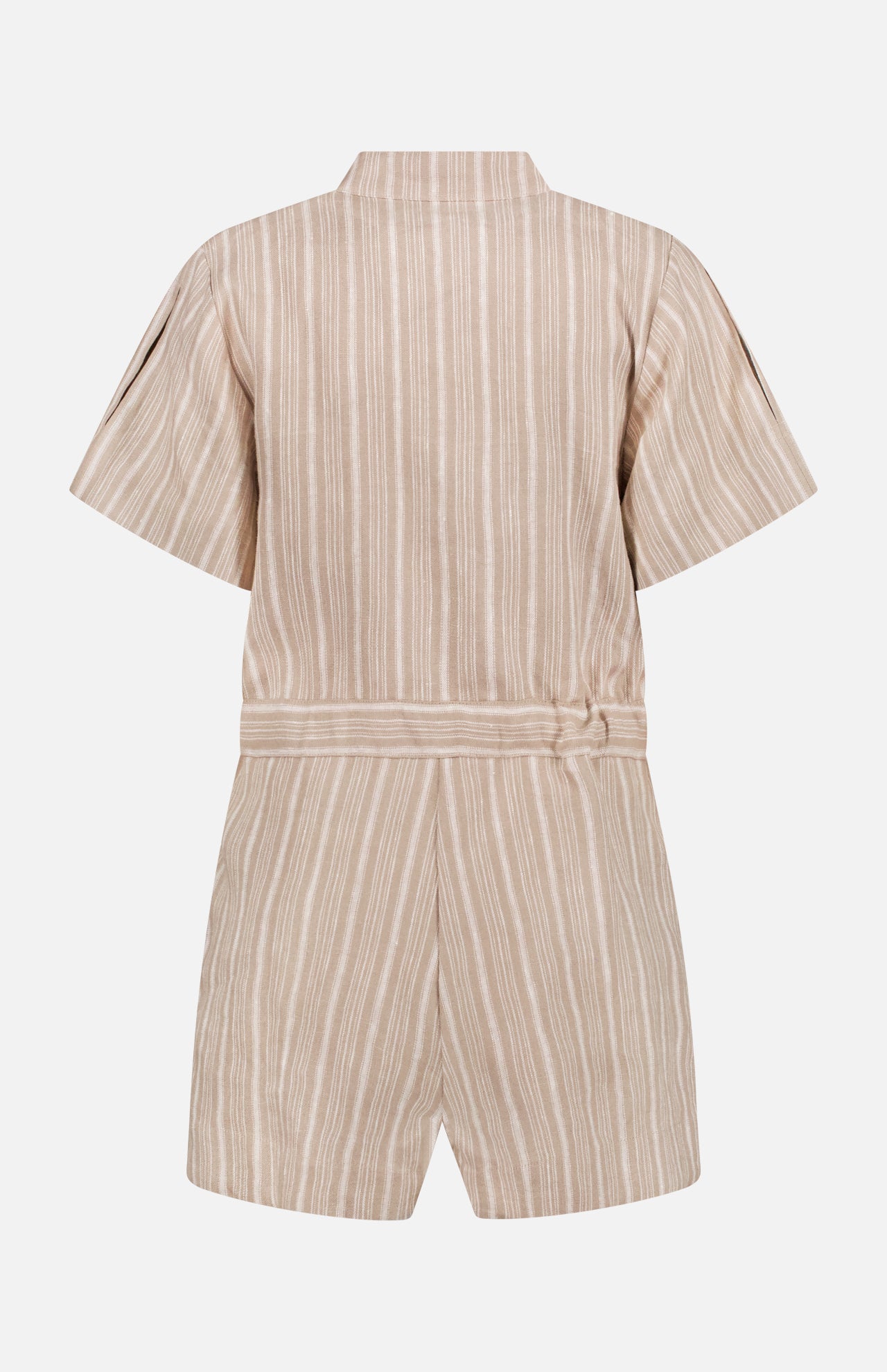 Taryn Stripe Linen Romper (14664751120747)
