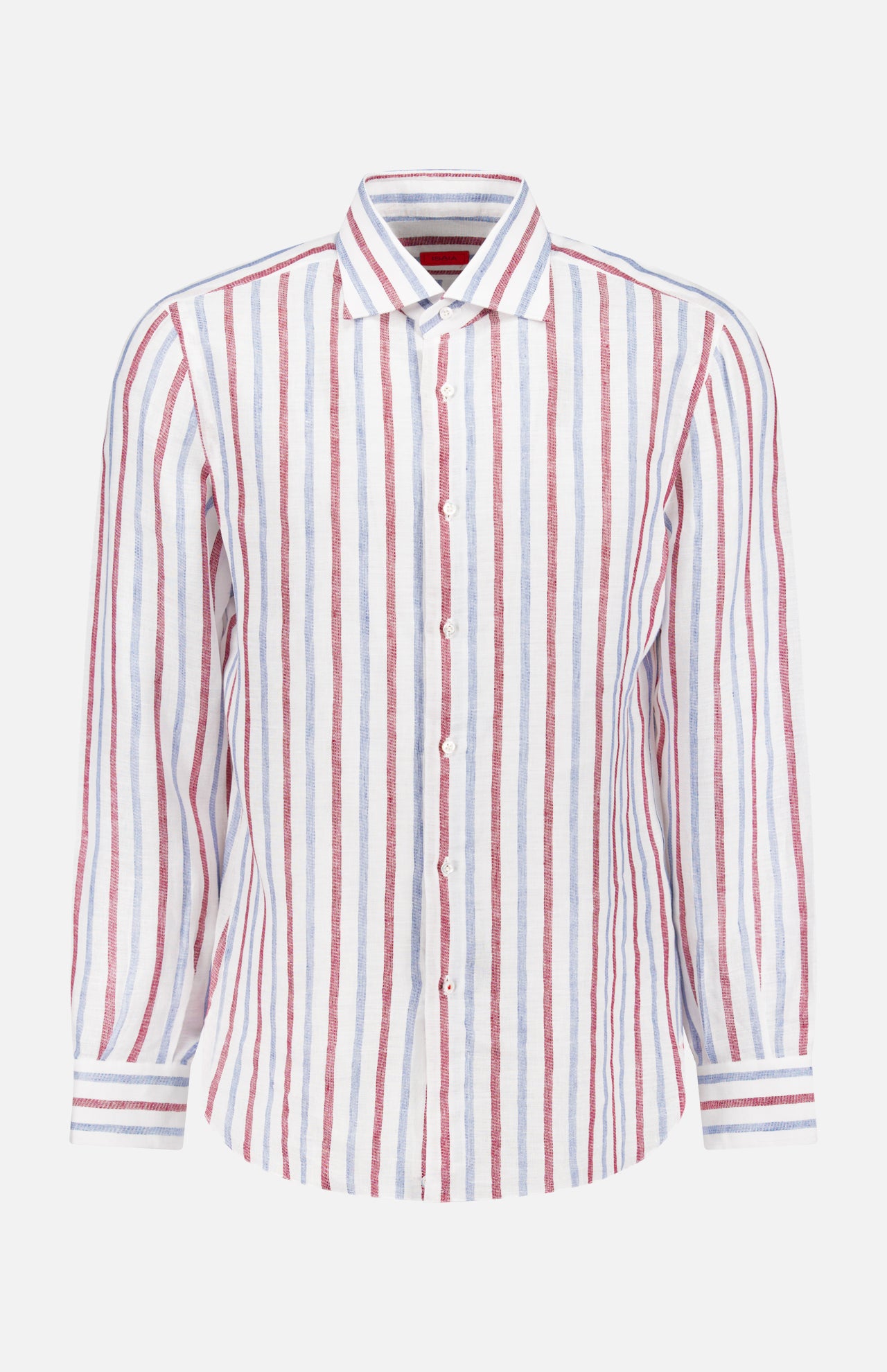 【I AM MARI】String Collar Stripe Shirt One piece★ Italian Style One-piece Collar Long Sleeve Shirt – Marini