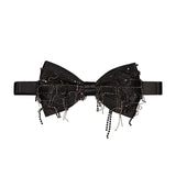 Rhinestone Fringe Bow Tie (7144944959603)