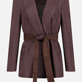 Belted Plaid Cashmere Jacket (14709683487083)