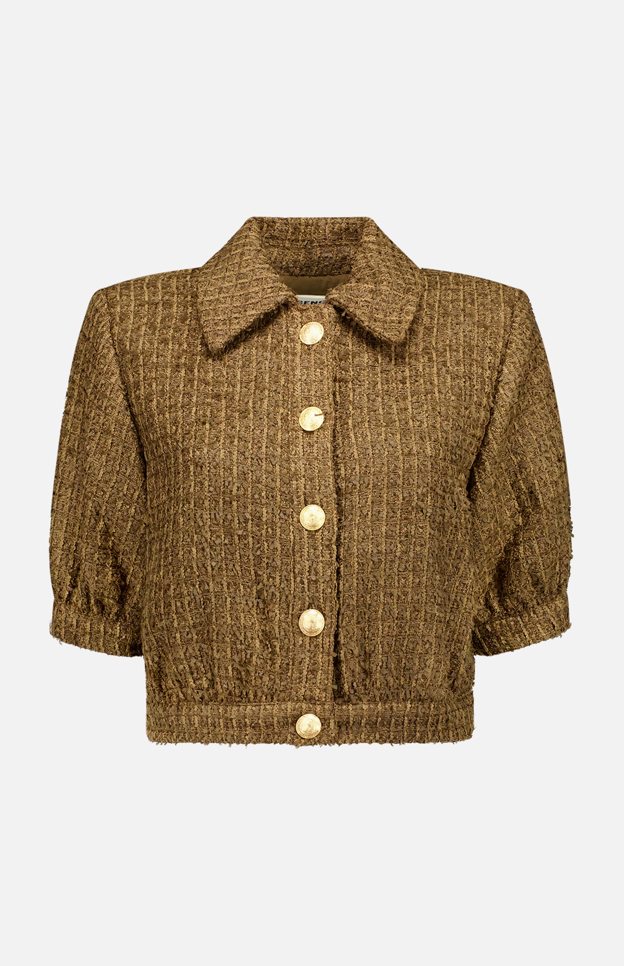 Short sleeve crop jacket on sale