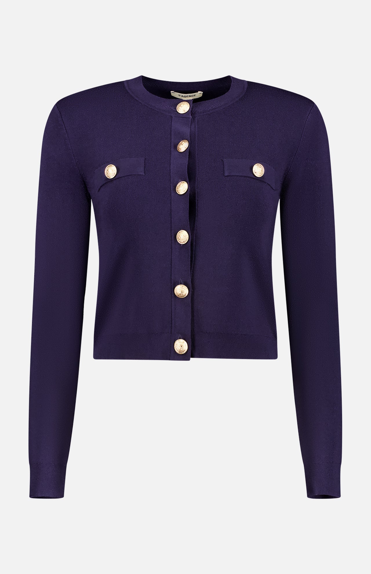 L'agence Women's Toulouse Cropped Crew Neck Cardigan | A.K.
