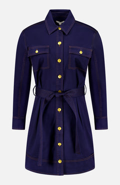 Velma Belted Shirt Dress (14700543443307)