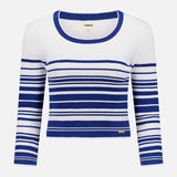 Yukio Striped Crop Sweater (14680747082091)
