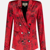 Colin Double Breasted Silk Blazer