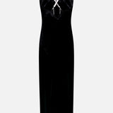 Saint Beaded Strap Maxi Gown
