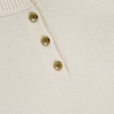 Maisie Button Collar Cashmere Sweater (14695136166251)