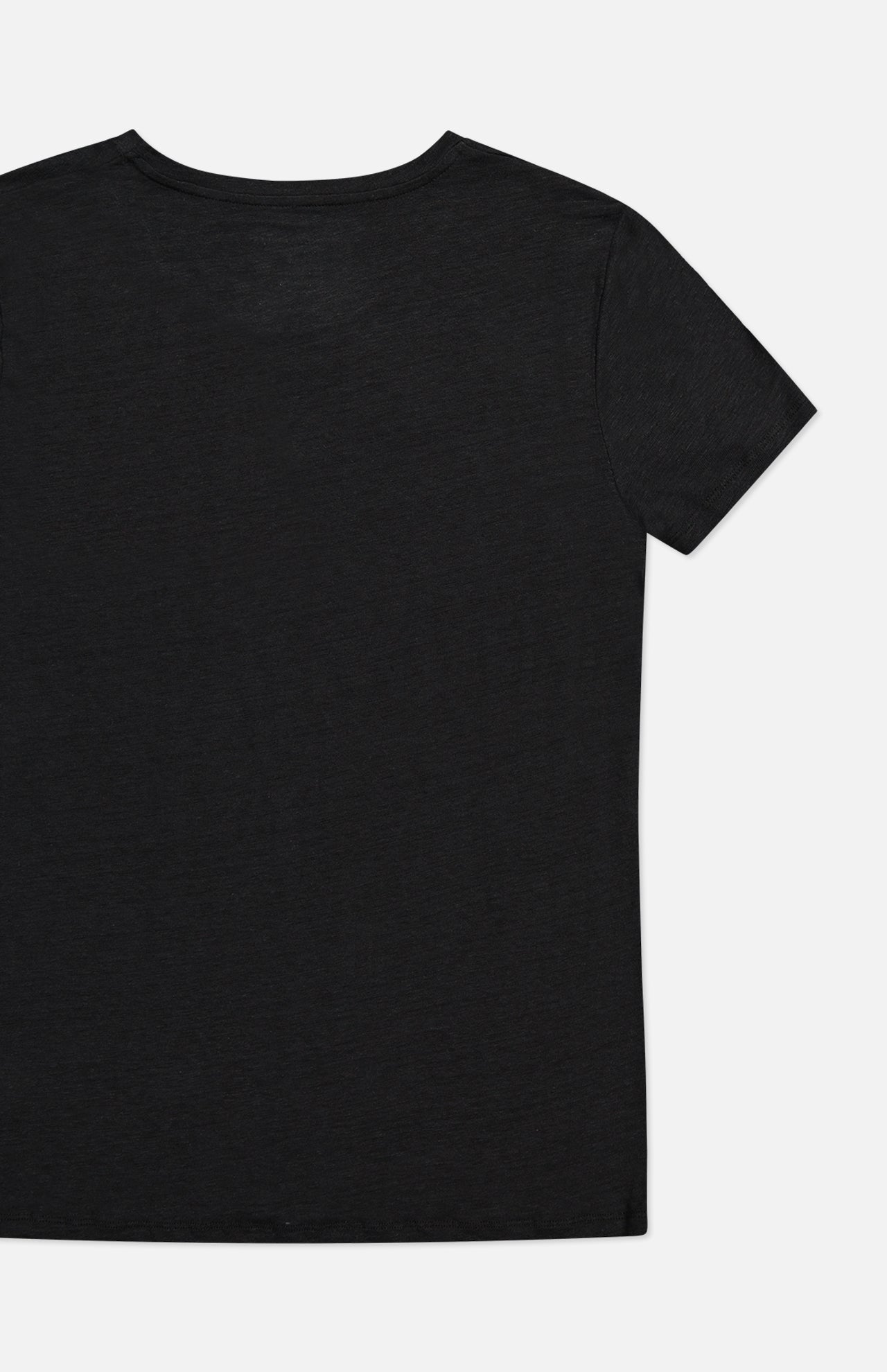 Stretch Linen Short Sleeve Crewneck T-Shirt (7200336183411)