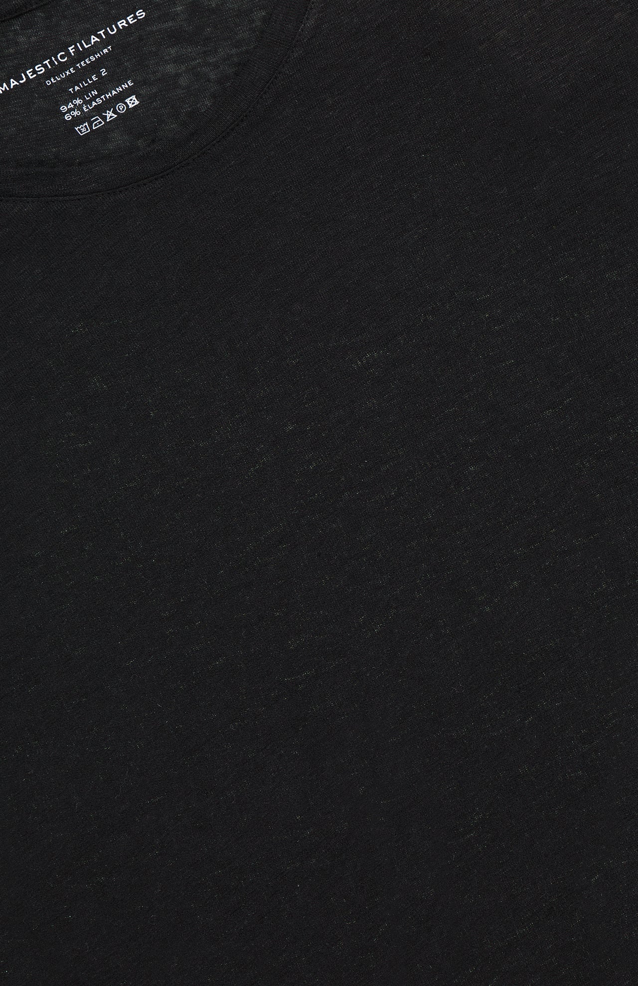 Stretch Linen Short Sleeve Crewneck T-Shirt (7200336183411)